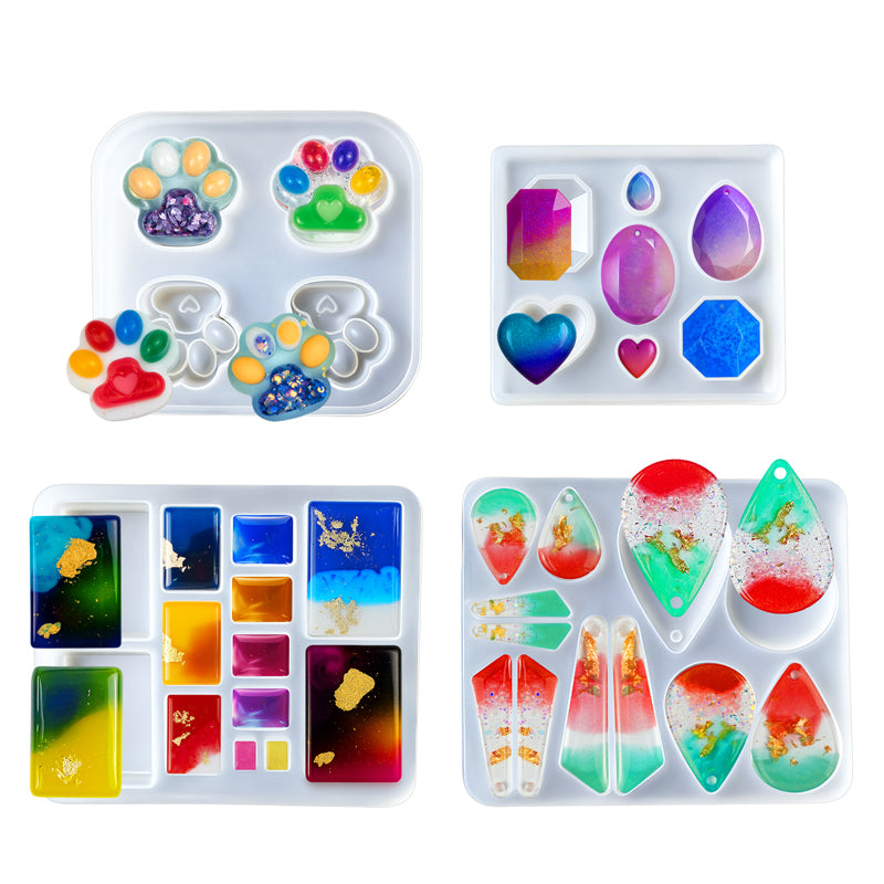 Gem & Pendant Resin Molds – Silicone Jewelry Set