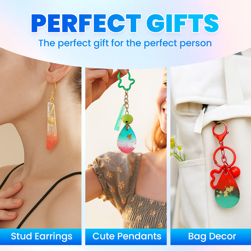 Gem & Pendant Resin Molds – Silicone Jewelry Set