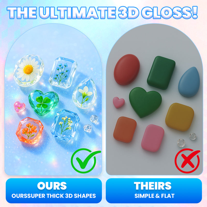 Gem & Pendant Resin Molds – Silicone Jewelry Set