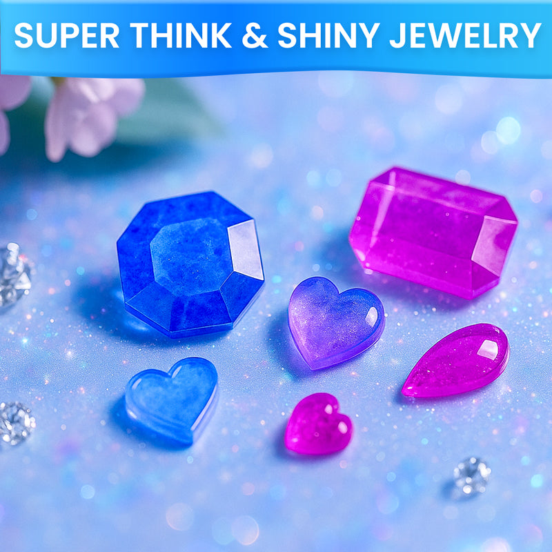 Gem &amp; Pendant Resin Molds – Silicone Jewelry Set