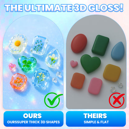 Gem &amp; Pendant Resin Molds – Silicone Jewelry Set