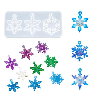 Snowflake Pendant Resin Mold