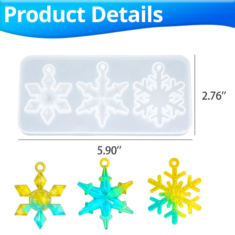 Snowflake Pendant Resin Mold