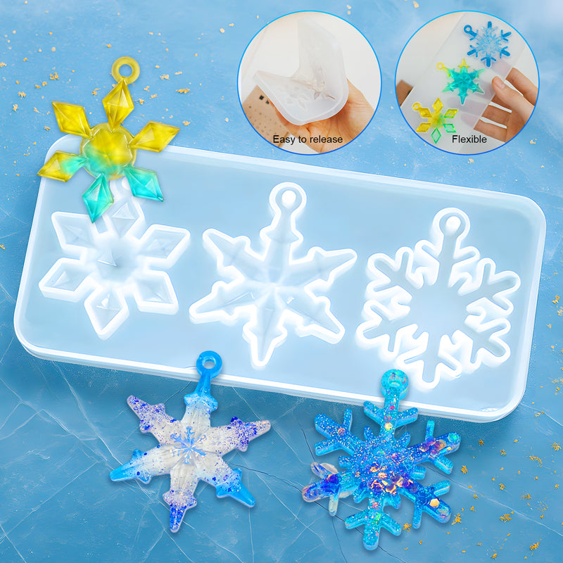Snowflake Pendant Resin Mold